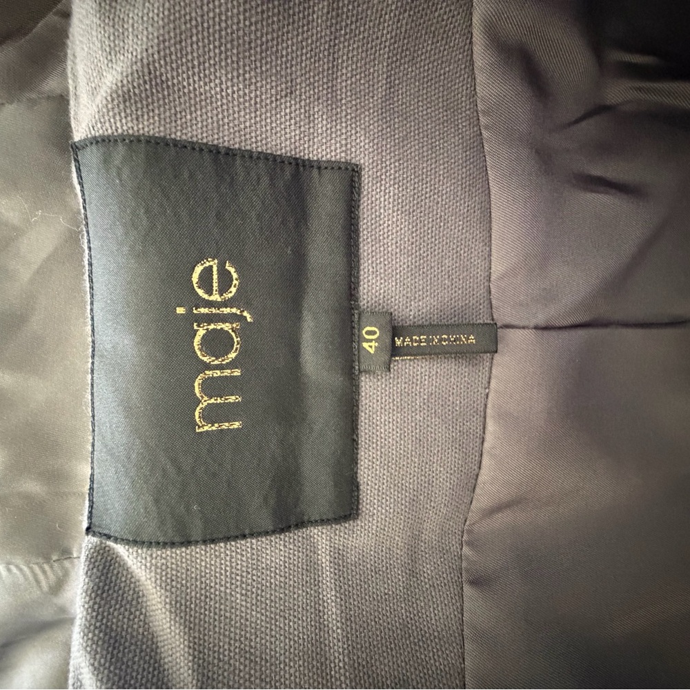 Maje fur bomber jacket, M - Picture 8 of 8